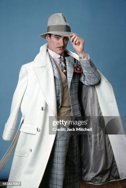 Stage and film actor Kevin Kline photographed in costume for 'On the Twentieth Century' in 1978, for which he won the Tony Award for Best Featured...