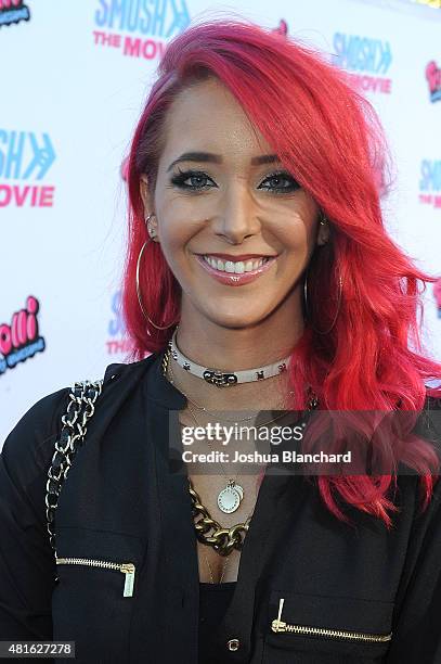 Jenna Marbles attends the premiere of SMOSH: THE MOVIE at Westwood Village Theatre on July 22, 2015 in Westwood, California.