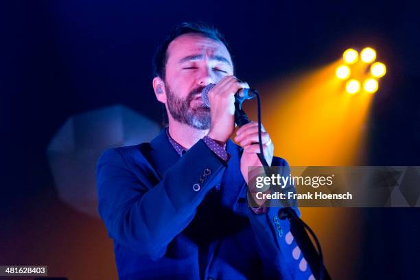 James Mercer of Broken Bells performs live during a concert at the Huxleys on March 30, 2014 in Berlin, Germany.