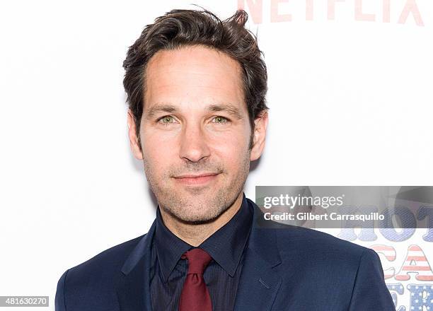 Actor Paul Rudd attends the 'Wet Hot American Summer: First Day of Camp' Series Premiere at SVA Theater on July 22, 2015 in New York City.