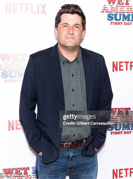 Comedian Michael Showalter attends the 'Wet Hot American Summer: First Day of Camp' Series Premiere at SVA Theater on July 22, 2015 in New York City.