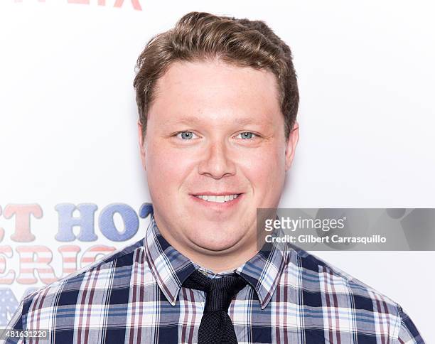 Actor Michael Blaiklock attends the 'Wet Hot American Summer: First Day of Camp' Series Premiere at SVA Theater on July 22, 2015 in New York City.