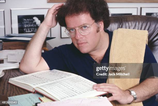 James Levine, Music Director of the Metropolitan Opera in New York City at work in 1983.