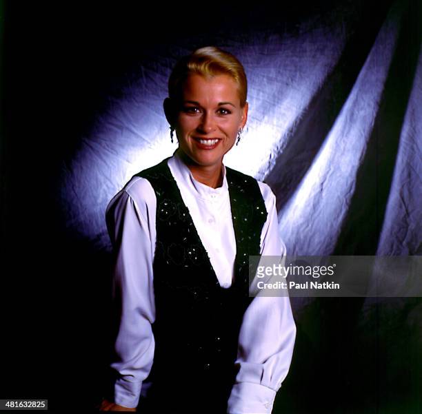 Portrait of musician Lorrie Morgan, Chicago, Illinois, December 2, 1995.