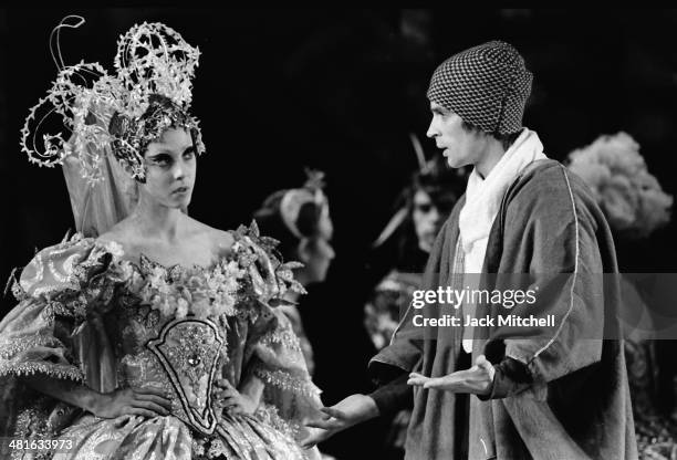 Rudolf Nureyev performing with Veronica Tenant and the National Ballet of Canada in 'Sleeping Beauty' which he choreographed in 1972.