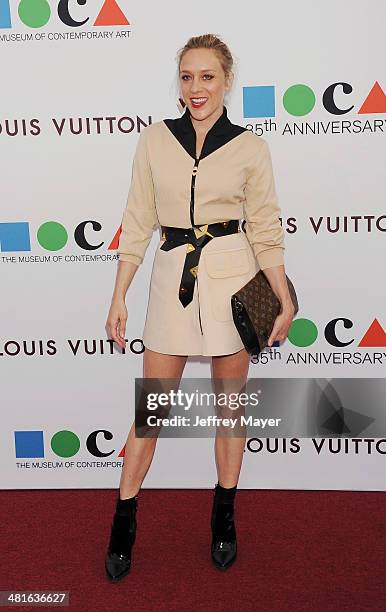 Actress Chloe Sevigny arrives at the MOCA 35th Anniversary Gala Celebration at The Geffen Contemporary at MOCA on March 29, 2014 in Los Angeles,...