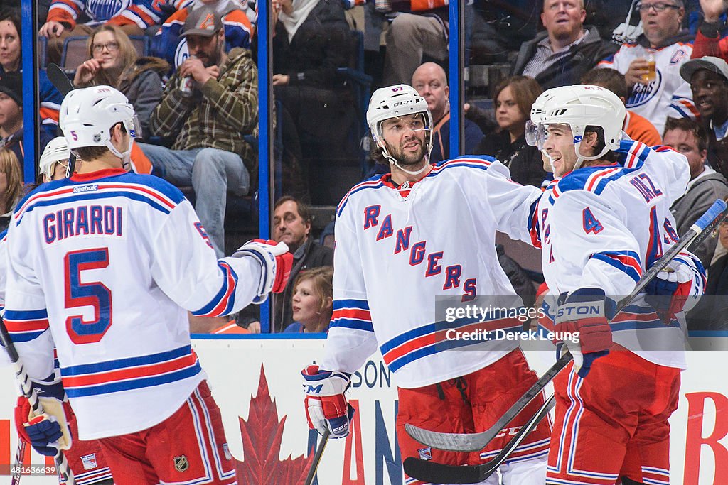 New York Rangers v Edmonton Oilers