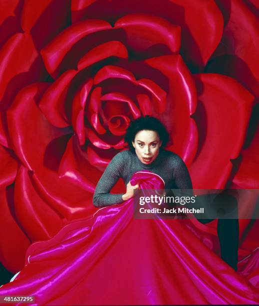 Soprano and mezzo soprano opera singer Maria Ewing photographed on stage at the Metropolitan Opera in New York in 1994.