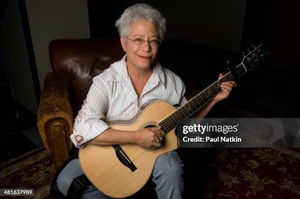 Portrait of musician Janis Ian at the Old Town School of Folk Music, Chicago, Illinois, August 8, 2008.