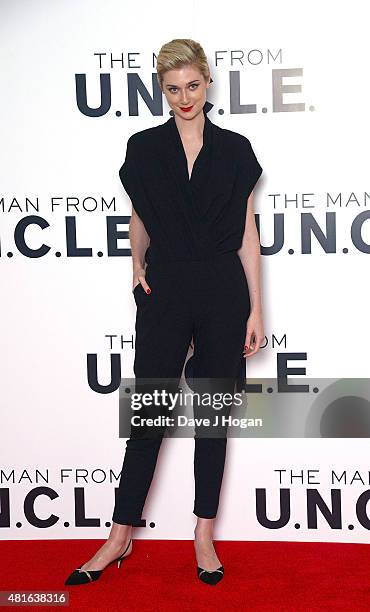 Elizabeth Debicki attends 'The Man from U.N.C.L.E.' photocall at Claridge's Hotel on July 23, 2015 in London, England.
