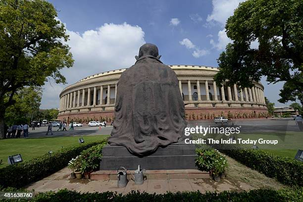 Parliament building in New Delhi.