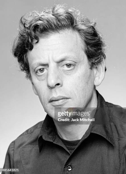 American composer Philip Glass photographed in New York City in 1980.