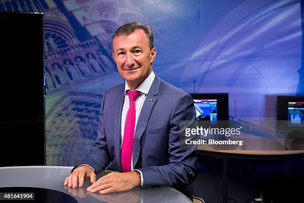 Bernard Charles, chief executive officer of Dassault Systemes SA, poses for a photograph following a Bloomberg Television interview in Paris, France,...