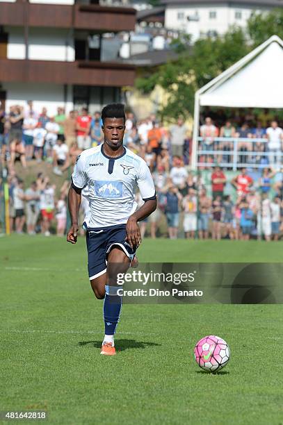 Balde Diao Keita of SS Lazio in action during the preseason friendly match between SS Lazio and Vicenza Calcio on July 18, 2015 in Auronzo near...