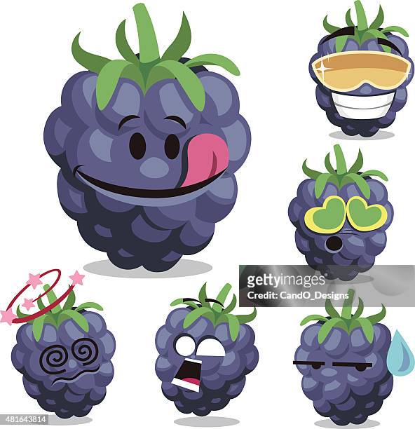 Blackberry Cartoon Set A High-Res Vector Graphic - Getty Images