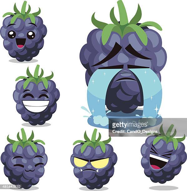 Blackberry Cartoon Set B High-Res Vector Graphic - Getty Images
