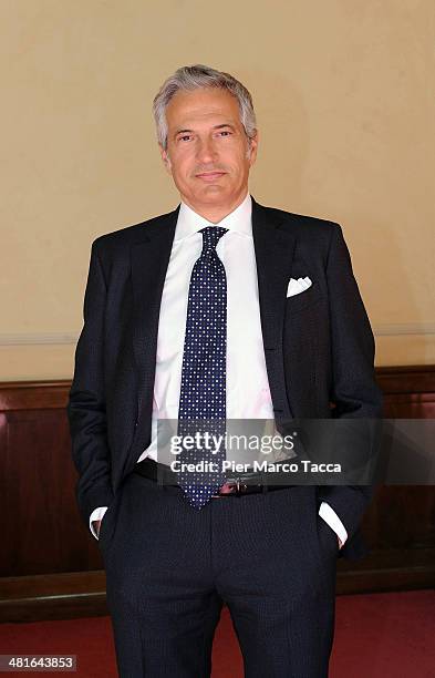 Paolo Veronesi attends the press conference of Umberto Veronesi Foundation on March 19, 2014 in Milan, Italy.