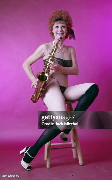 Actress and dancer Gwen Verdon photographed in 1975 starring in her husband Bob Fosse's Broadway musical 'Chicago' .