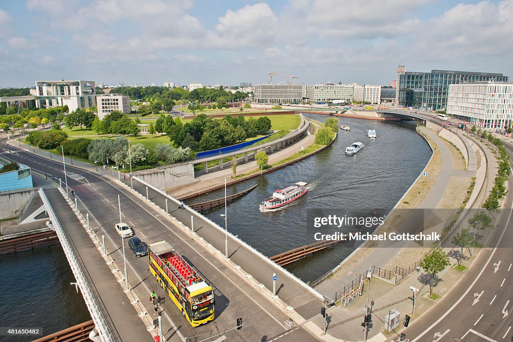 Aerial View Of Berlin Government Quarter