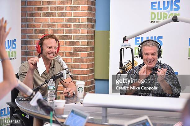 Actor Ian Ziering is interviewed by Elvis Duran "The Elvis Duran Z100 Morning Show"at Z100 Studio on July 23, 2015 in New York City.