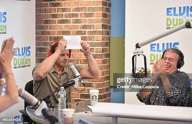 Actor Ian Ziering is interviewed by Elvis Duran "The Elvis Duran Z100 Morning Show"at Z100 Studio on July 23, 2015 in New York City.