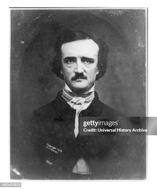 Edgar Allan Poe 1809-1849. American author of horror and thriller stories c1904.