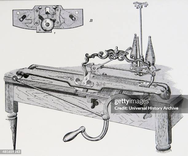 115 Vintage Knitting Machine Stock Photos, High-Res Pictures, and ...