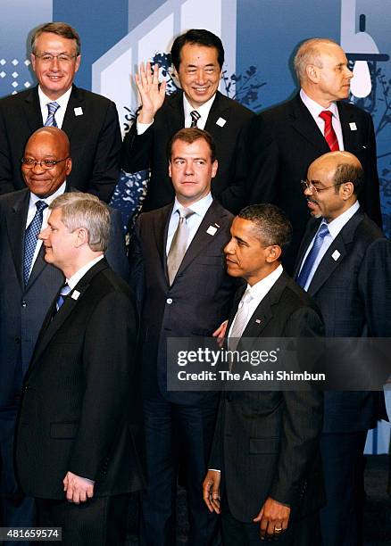 World leaders pose during a family photo session of the G20 Summit on June 27, 2010 in Toronto, Canada.