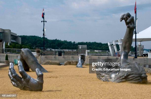 The Awakening statue, National Harbor, Maryland.