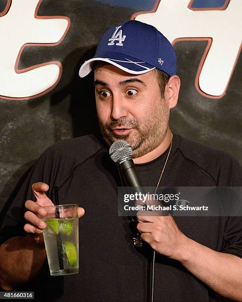 Comedian Jeff Garcia performs during his appearance at The Ice House Comedy Club on July 22, 2015 in Pasadena, California.