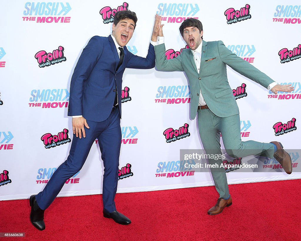 Smosh YouTube personalities Anthony Padilla and Ian Hecox attend the... News ...