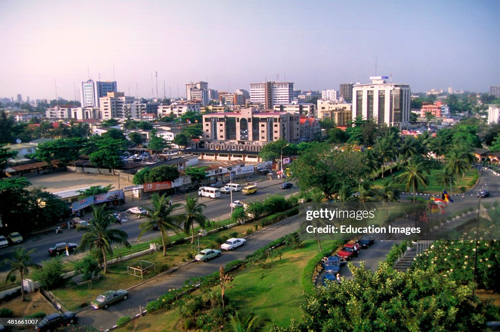 Upscale Victoria Island, one of the districts in Lagos