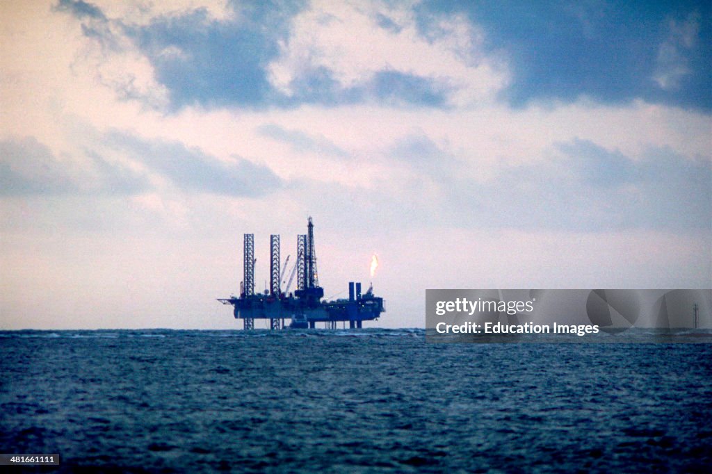 An oil well in the Niger Delta, Bayelsa State Nigeria, West Africa