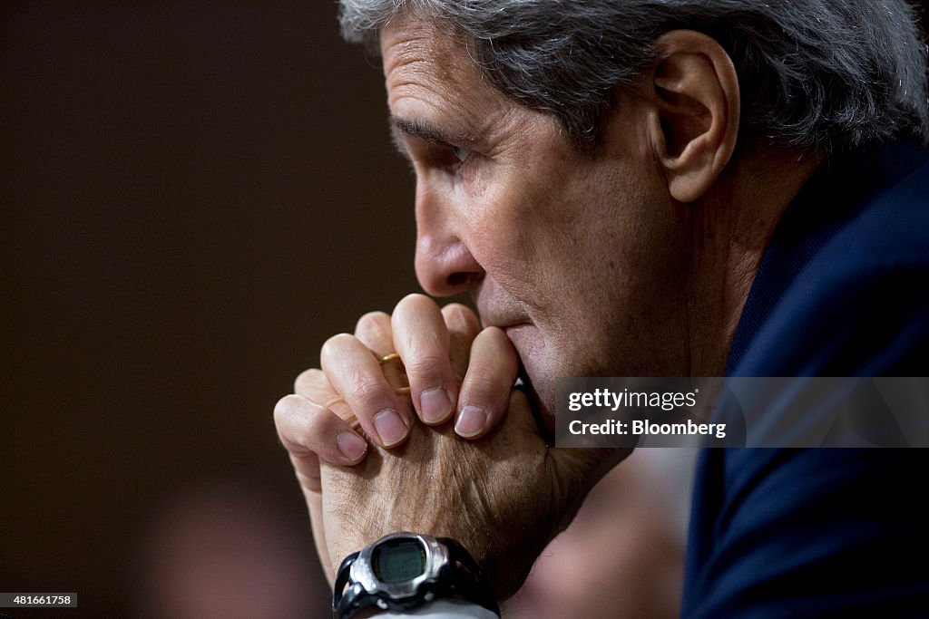 John Kerry Testifies Before Senate Foreign Relations Committee On Iran Nuclear Deal