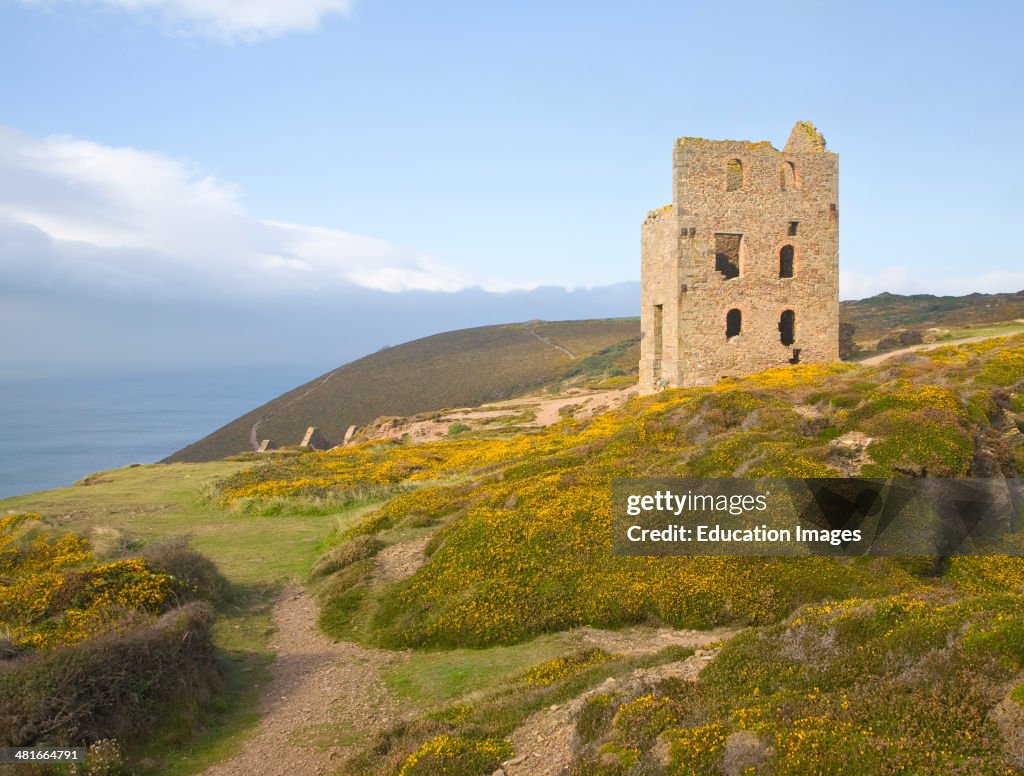 Ruins of Wheal Coates Tin Mine, St Agnes Head, Cornwall