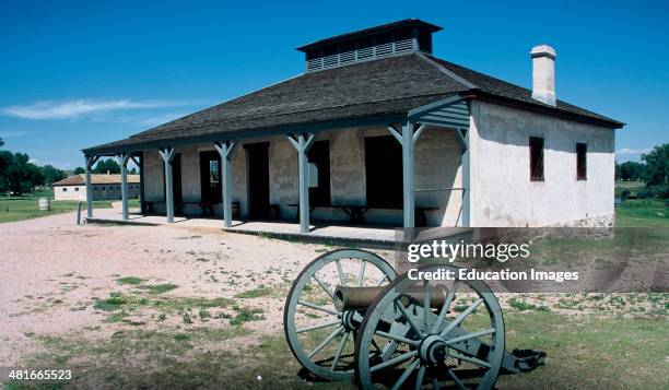 Wyoming, Fort Laramie, New Guard House Circa 1876.