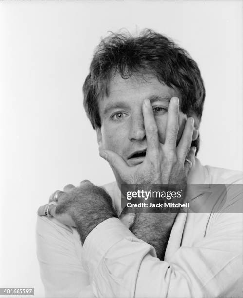 Actor and comedian Robin Williams photographed in April 1984.