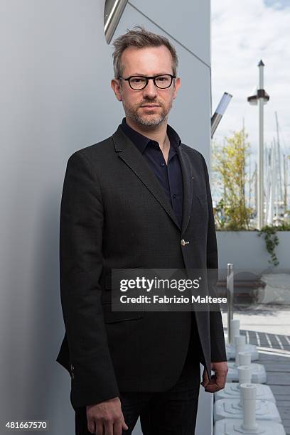 Director Laurent Lariviere is photographed for The Hollywood Reporter on May 15, 2015 in Cannes, France.