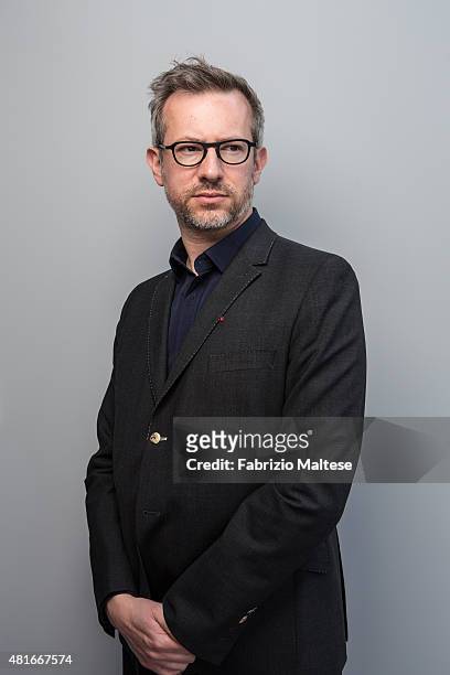 Director Laurent Lariviere is photographed for The Hollywood Reporter on May 15, 2015 in Cannes, France.