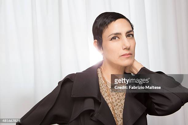 Actress Ronit Elkabetz is photographed for The Hollywood Reporter on May 15, 2015 in Cannes, France.