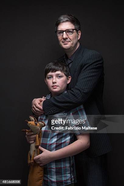 Director Mark Osborne and actor Riley Osborne are photographed for The Hollywood Reporter on May 15, 2015 in Cannes, France.