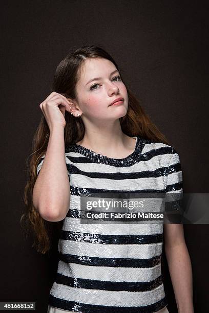 Actress Mackenzie Foy is photographed for The Hollywood Reporter on May 15, 2015 in Cannes, France.