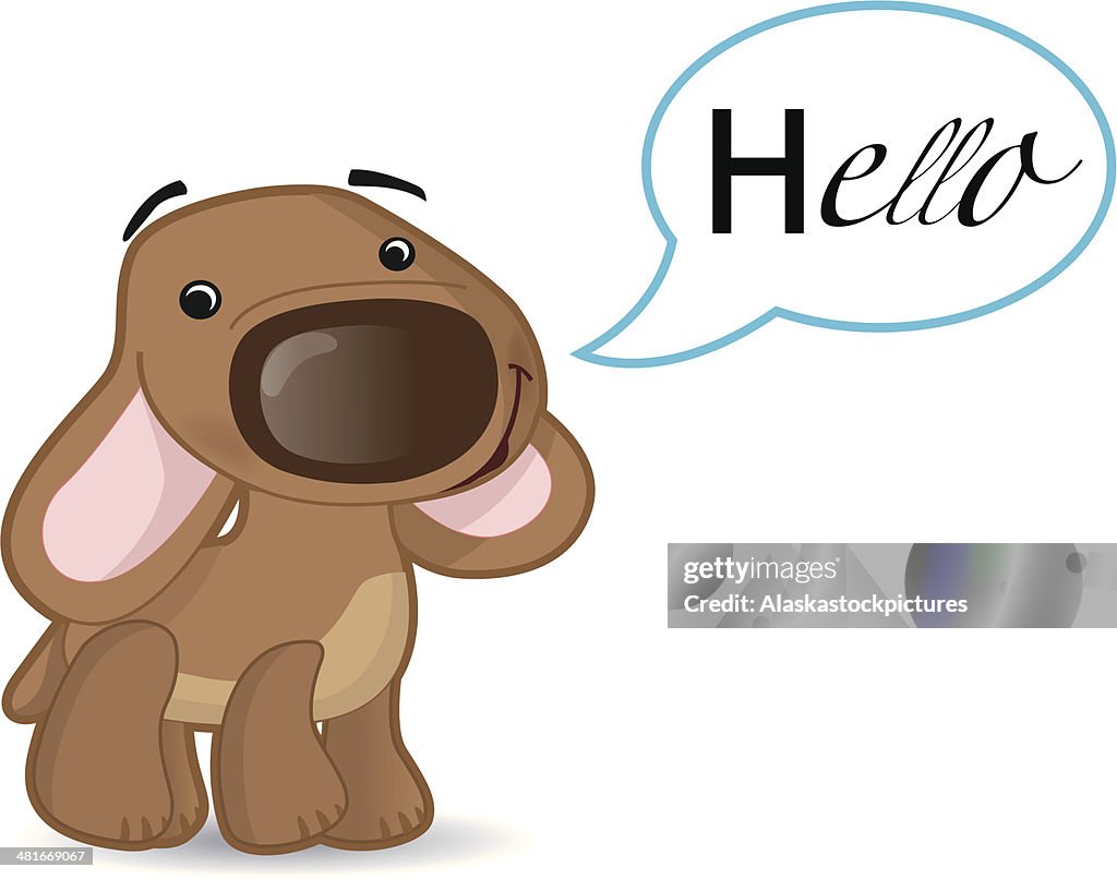 Cute Talking Dog High-Res Vector Graphic - Getty Images