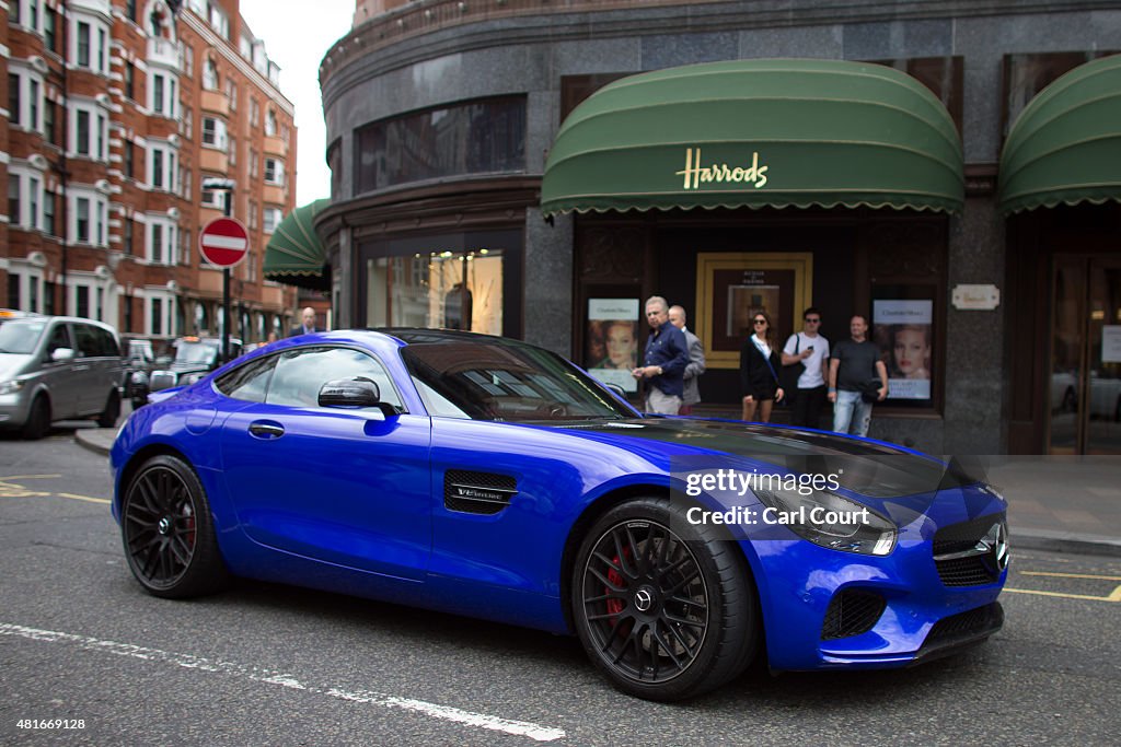 Supercars Arrive In Knightsbridge For The Summer