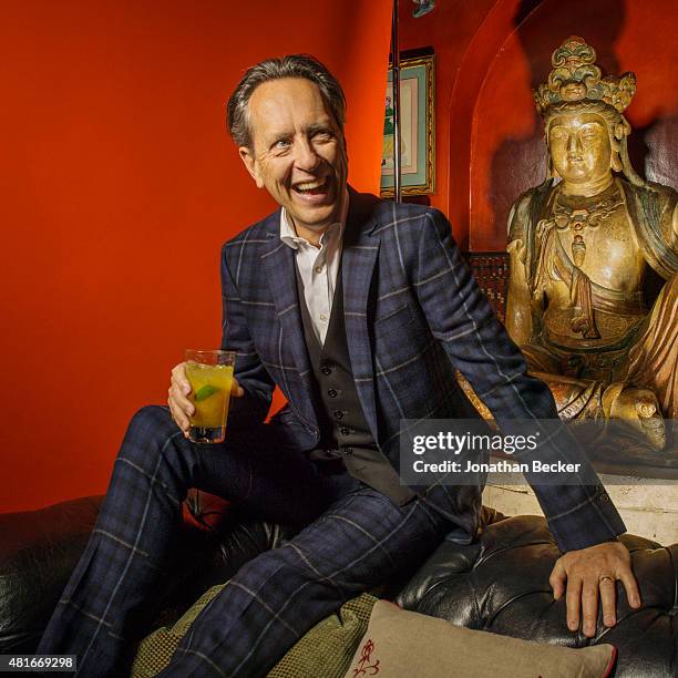Actor Richard E. Grant is photographed at the Charles Finch and Chanel's Pre-BAFTA on February 7, 2015 in London, England. PUBLISHED IMAGE.