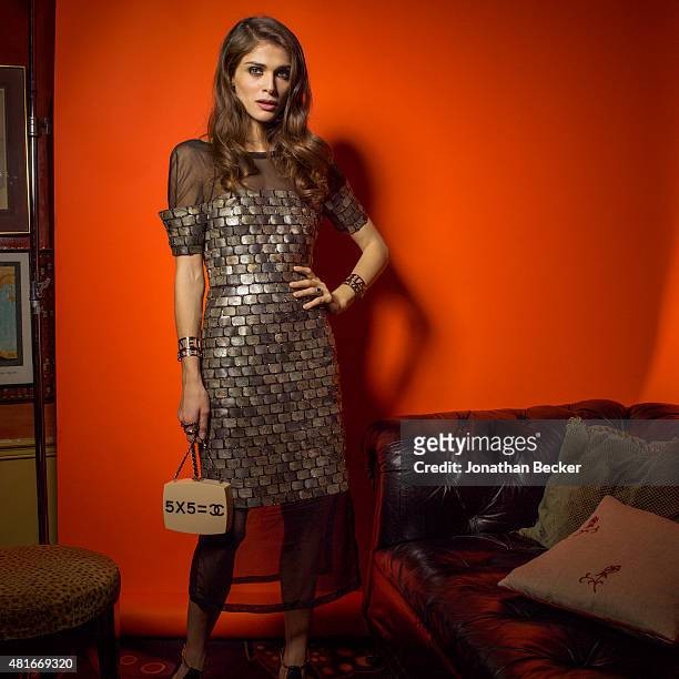 Model/actress Elisa Sednaoui is photographed at the Charles Finch and Chanel's Pre-BAFTA on February 7, 2015 in London, England.