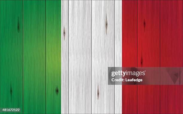 illustrations, cliparts, dessins animés et icônes de italie en bois de fond drapeau ] [ - republic day