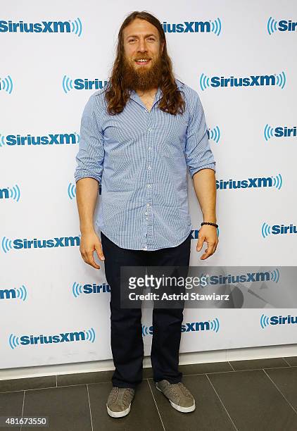 Wrestler Daniel Bryan visits the SiriusXM Studios on July 23, 2015 in New York City.