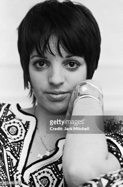 Liza Minnelli photographed in 1972, the year she won the Academy Award for Best Actress for 'Cabaret'.