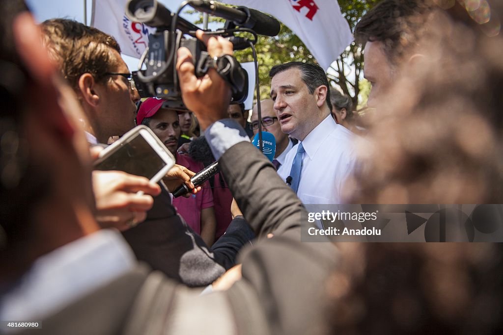 Iran Protest with Senator Ted Cruz